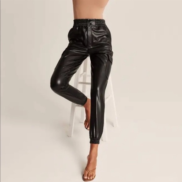 Abercrombie & Fitch Pants - NWT Abercrombie & Fitch Vegan Leather Joggers